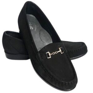 Black Suede SAS Tripad Comfort Loafers - Size 8.5 Narrow